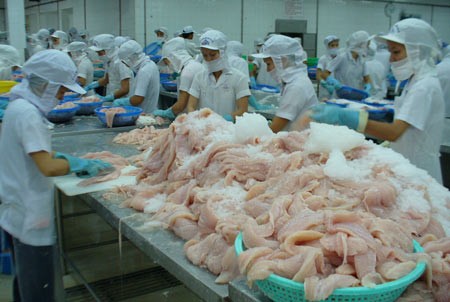 A seafood processing plant in the Mekong Delta (Photo: SGGP) A seafood processing plant in the Mekong Delta (Photo: SGGP)